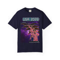 USA 2026 Striped Fan T-Shirt — Morphing into Eagles