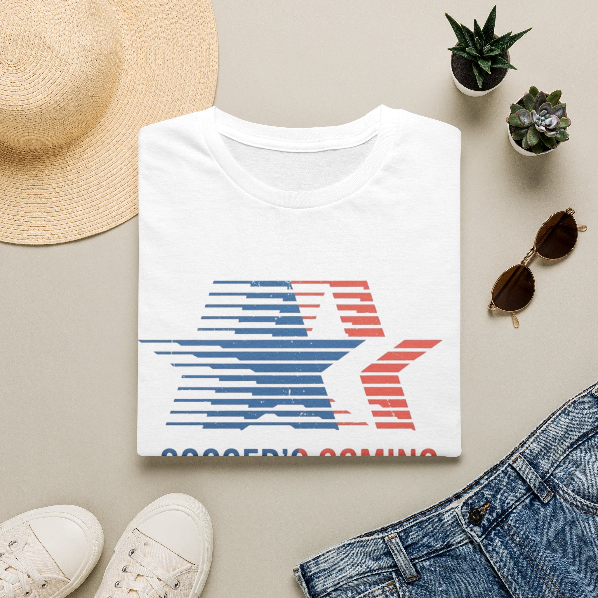 Soccer's Coming Home T-Shirt — Retro Star Football Fan Tee