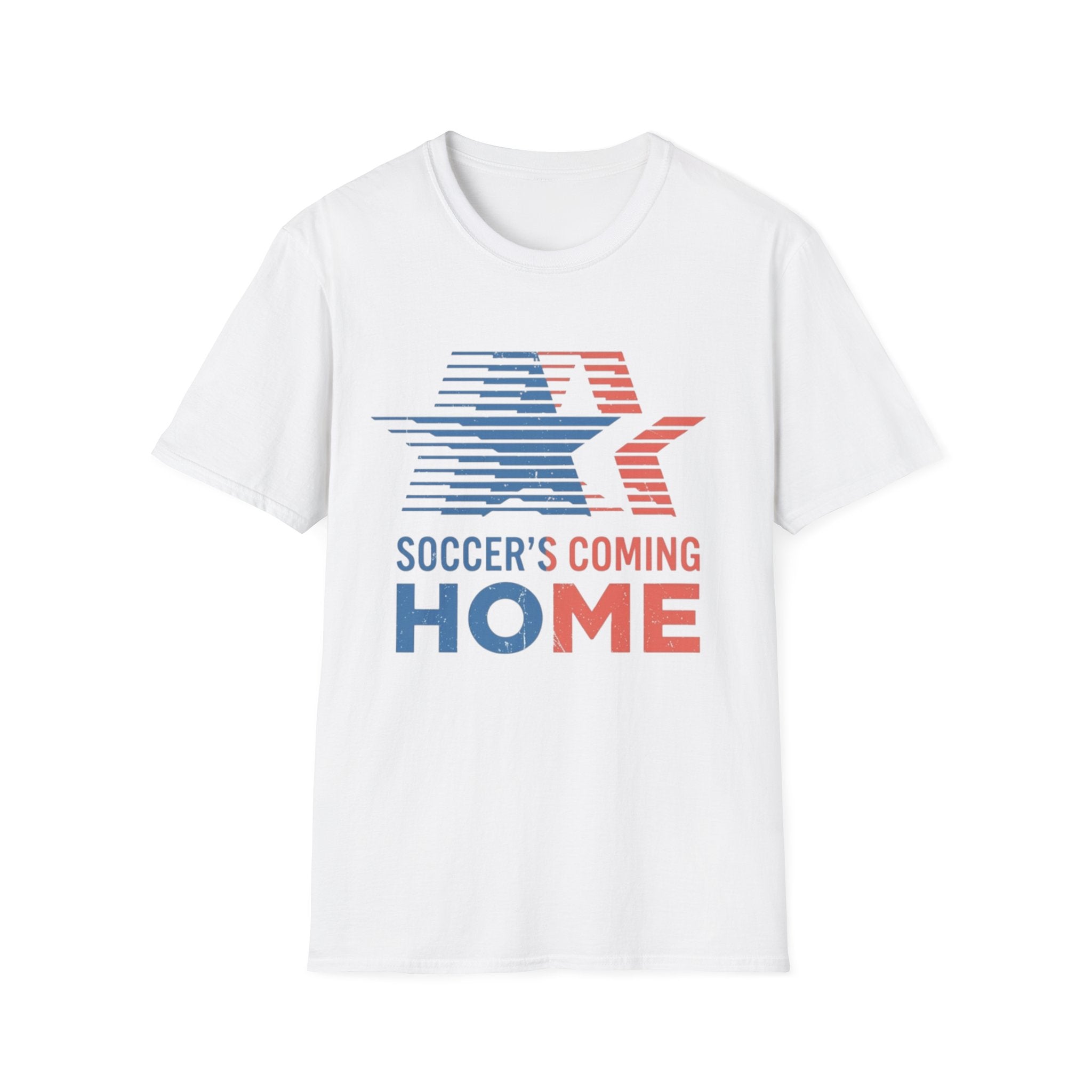 Soccer's Coming Home T-Shirt — Retro Star Football Fan Tee