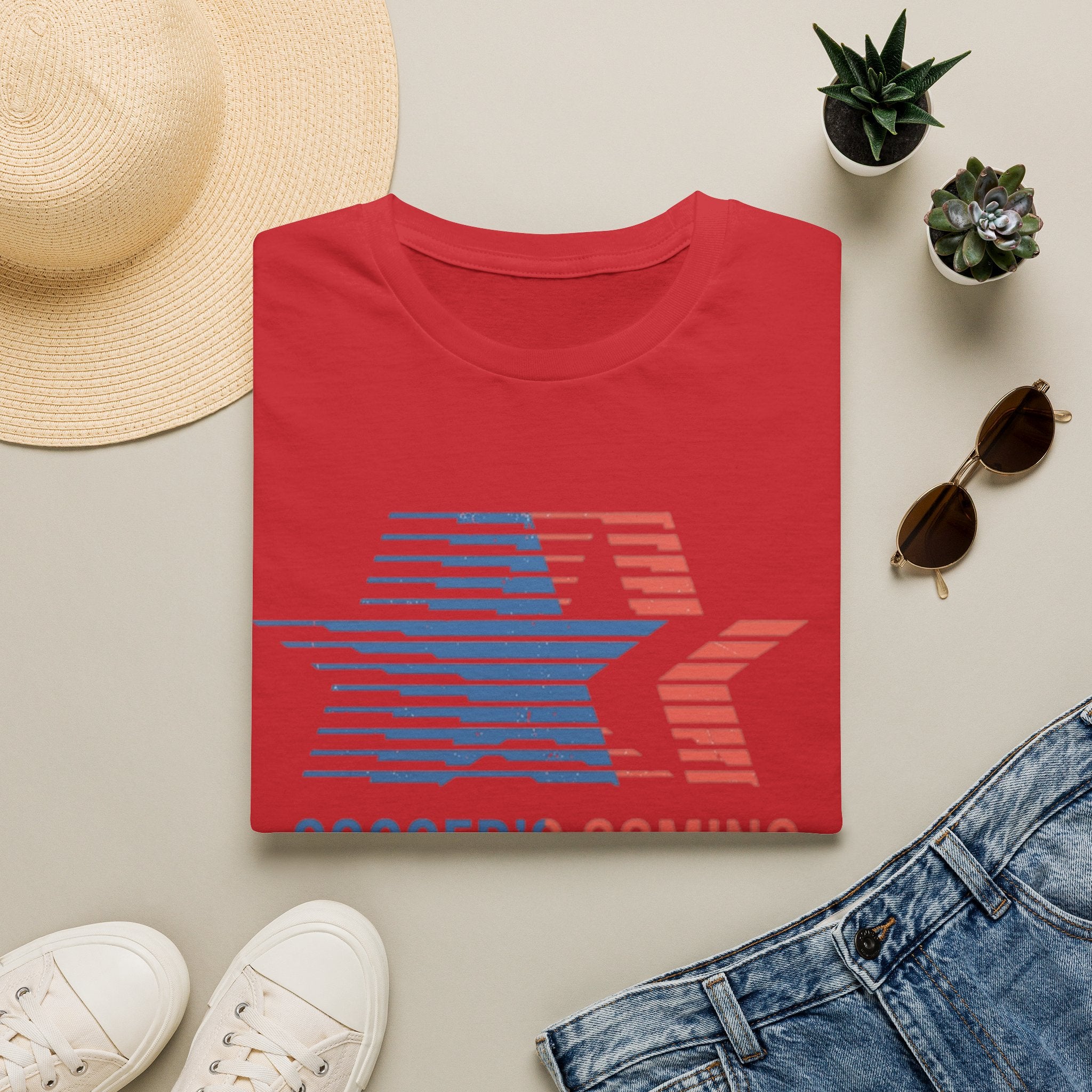 Soccer's Coming Home T-Shirt — Retro Star Football Fan Tee
