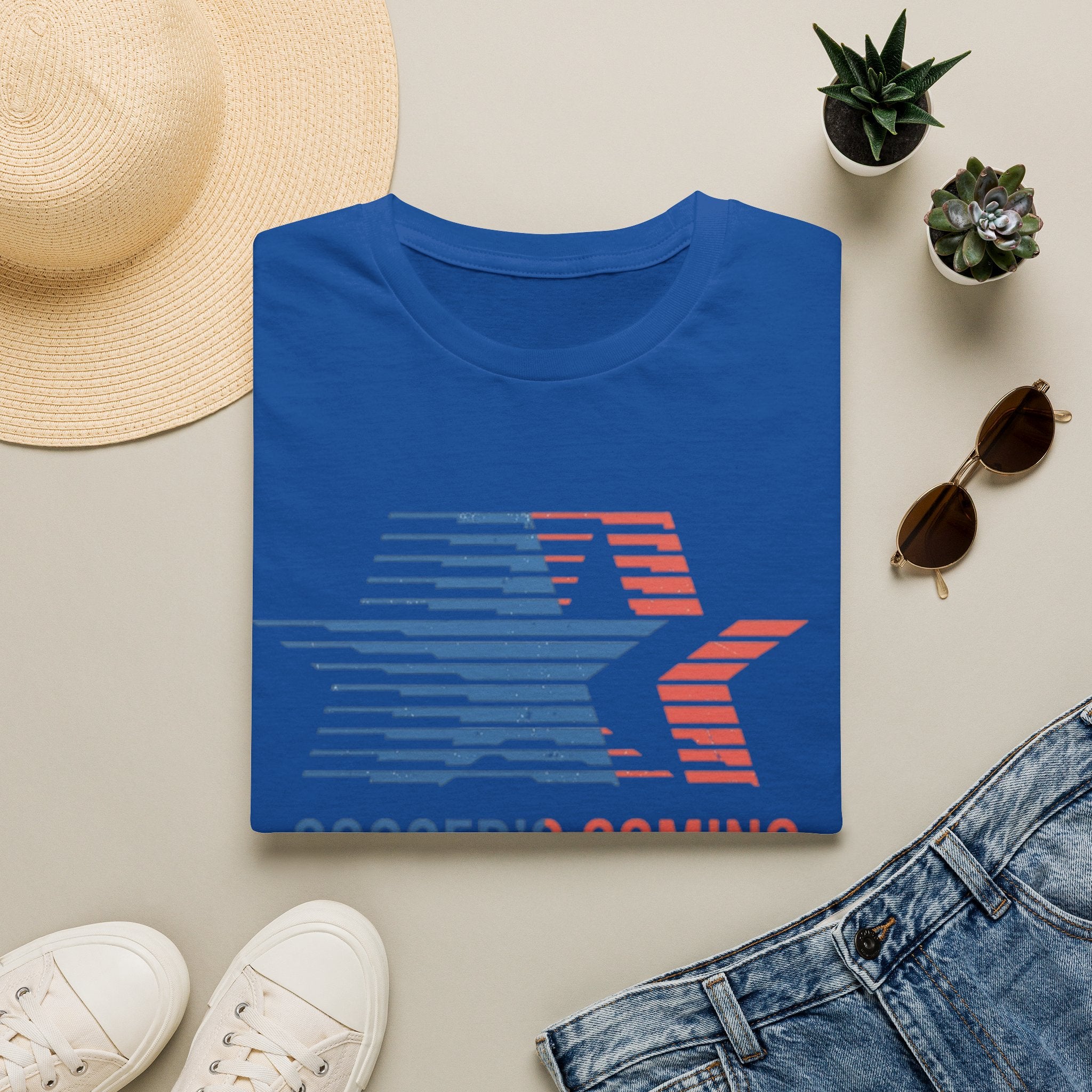 Soccer's Coming Home T-Shirt — Retro Star Football Fan Tee