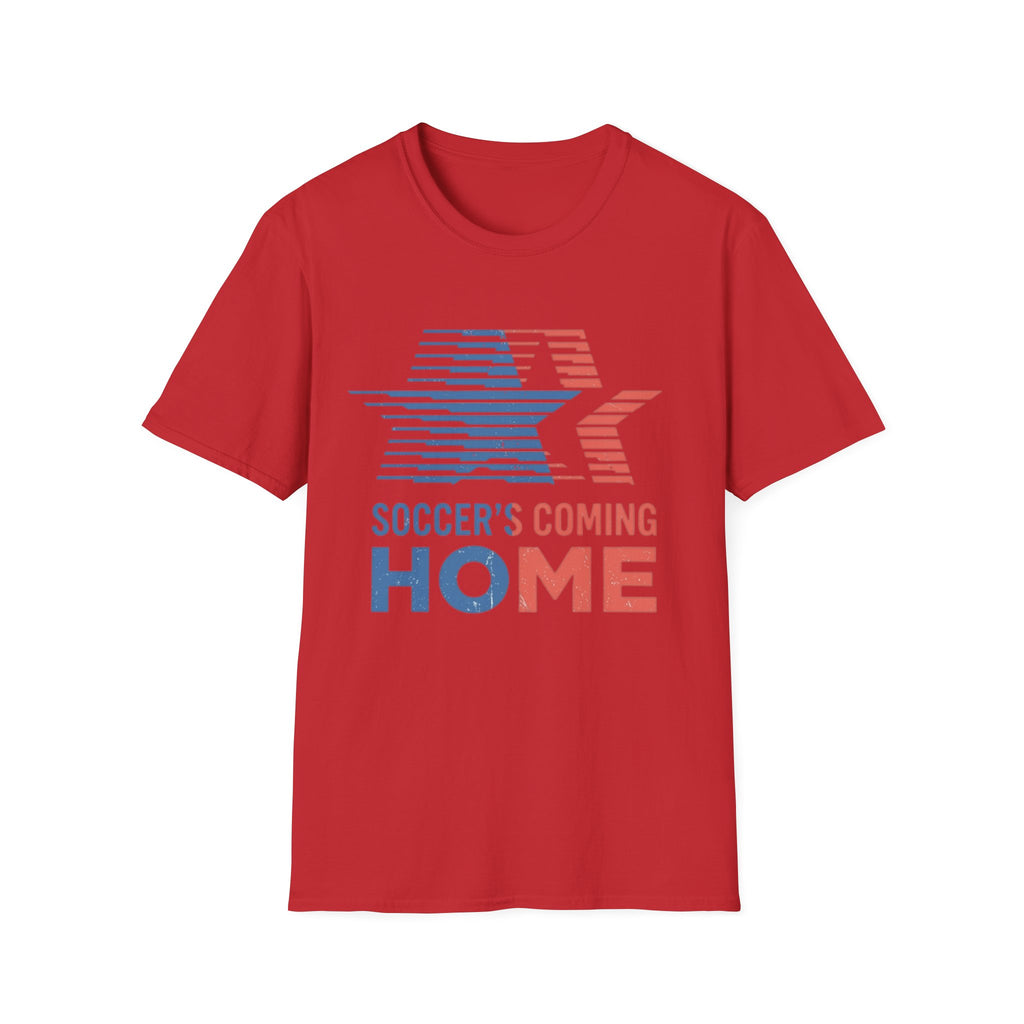 Soccer's Coming Home T-Shirt — Retro Star Football Fan Tee