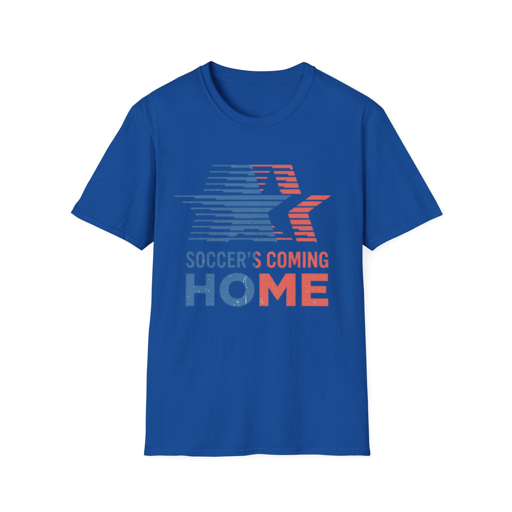Soccer's Coming Home T-Shirt — Retro Star Football Fan Tee